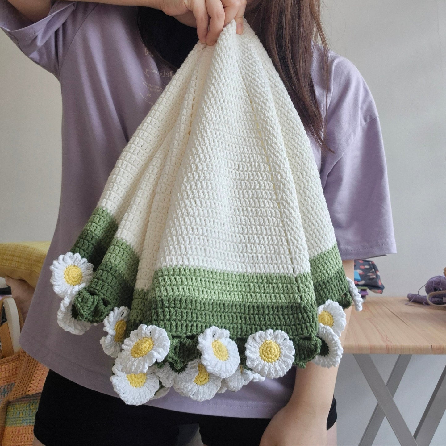 Daisy Flower Blanket
